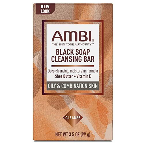 Image 1 of Default Title for the product Ambi Cleansing Bar Soap Black With Shea Butter 3.5oz
