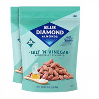 Thumbnail for Image 1 of Default Title for the product Blue Diamond Almonds Salt N' Vinegar Flavored Snack Nuts, 16 Oz Resealable Bag (Pack of 2)