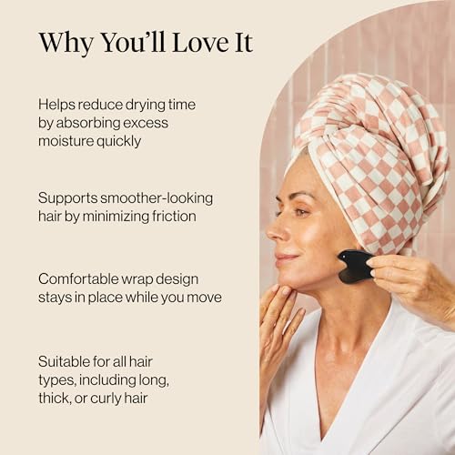 Image 8 of Kitsch XL Microfiber Hair Towel Wrap for Women