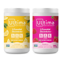 Thumbnail for Image 1 of Default Title for the product Ultima Replenisher Electrolyte Powder Drink Mix Bundle ? Sugar Free ? Lemonade and Raspberry, 90 Servings