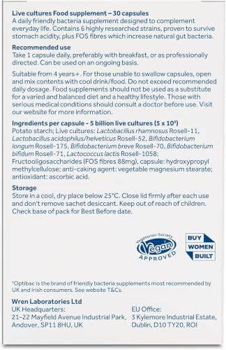 Image 2 of Optibac Probiotics for Women Vaginal Health & Probiotics for Digestive Health Bundle 30 Capsules Each