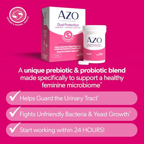 Image 4 of AZO Dual Protection Urinary + Vaginal Women Probiotics & Prebiotics 30 Ct
