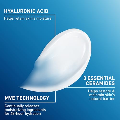Image 3 of CeraVe Moisturizing Cream, Face Body Moisturizer, Normal to Dry Skin, 8 Fl Oz