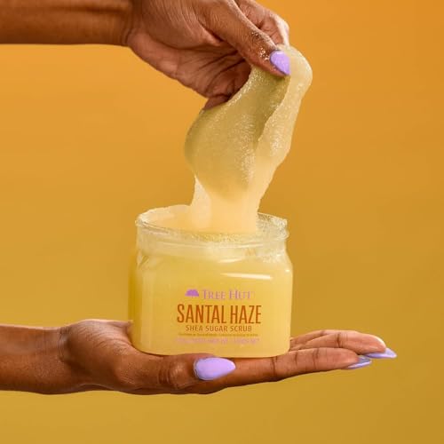 Image 4 of Tree Hut Santal Haze Body Scrub, Exfoliating Sugar Scrub, Vegan, 18 Oz