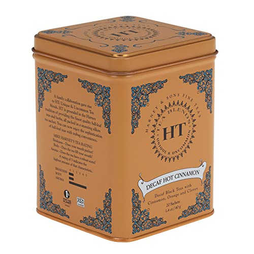Image 2 of Harney & Sons Decaf Hot Cinnamon Tea, Tea Sachets | 20 Sachets | 1.4 oz | Pack of 2