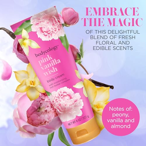 Image 2 of Bodycology Shea Butter Body Cream, Pink Vanilla Wish, 8 oz (Pack of 2)