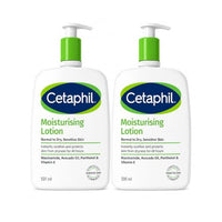 Thumbnail for Image 1 of Default Title for the product Cetaphil Moisturing Lotion, Dry to Normal Sensitive Skin, with Avocado Oil and Essential vitamins B5 & B3-20 fl oz, 2 Count
