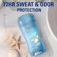 Thumbnail for Image 3 of Secret Antiperspirant Deodorant for Women, Light Ocean Breeze Scent, 2.6 oz
