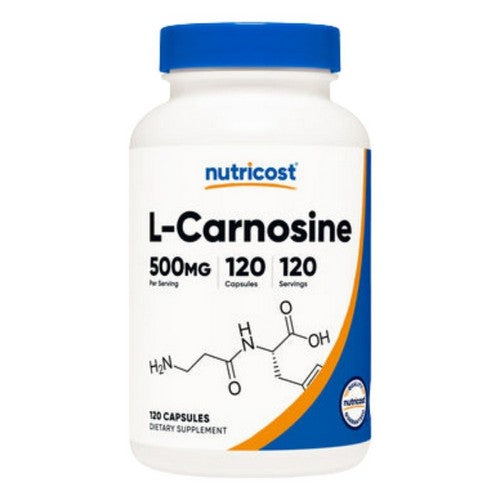 Nutricost L-Carnosine Capsules 500 Mg 120 Count