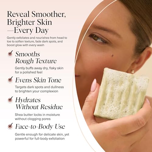 Image 3 of Kitsch Glycolic Acid Face Wash & Body Wash Bar with Shea Butter - 4 oz