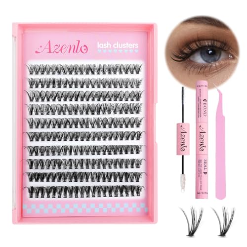 Image 1 of Default Title for the product Azenlo Natural Lash Clusters Kit Wispy Eyelash Clusters 120 pcs Cluster Eyelash Extensions C Curl Individual Lashes 10-16 mm Mix Length Natural Looks (30D KIT 120 Pcs)