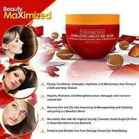 Thumbnail for Image 6 of Arvazallia Hydrating Argan Oil Hair Mask & Deep Conditioner For Dry Hair 8.45 oz Jar