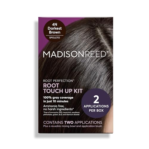 Image 5 of 4N Spoleto - Darkest Brown for the product Madison Reed Root Perfection Root Touch-Up Kit