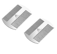Thumbnail for Image 4 of Stainless Steel Comb - Silver (2pcs) for the product AhfuLife Metal Hair&Beard Comb