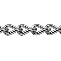 Thumbnail for Image 12 of Herm Sprenger Chrome Plated Steel Dog Collar with Short Flat Links Choke Chain Two O-Rings