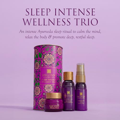 Image 5 of SPA CEYLON Sleep Intense Wellness Trio Set, Ayurvedic Pampering Set with Natural Ingredients, Shower Gel, Body Mist, Balm (150 g, Lavender, Ylang Ylang)