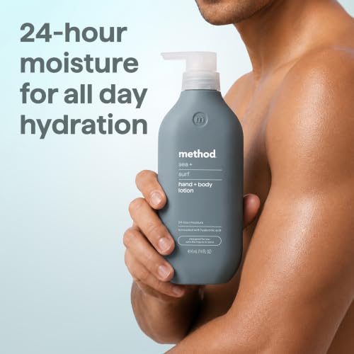 Image 3 of Method Hand + Body Lotion for Men, Sea + Surf, 14 fl oz