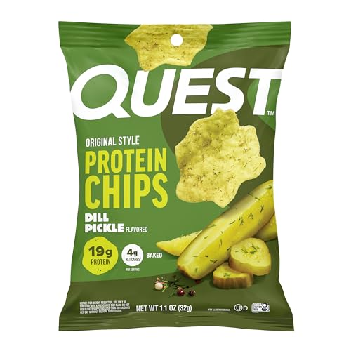 Image 11 of Dill Pickle / 1.1 Ounce (Pack of 12) for the product Quest Nutrition Protein Chips Variety Pack