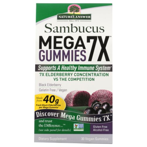 Nature's Answer Sambucus Mega Gummies 7X 30 Count