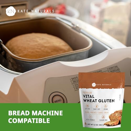 Image 5 of Kate Naturals Vital Wheat Gluten for Bread Making, Baking & Seitan, 12oz