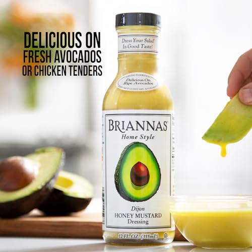 Image 4 of BRIANNAS Home Style Dijon Honey Mustard Dressing 12 oz. Bottles 6 Pack