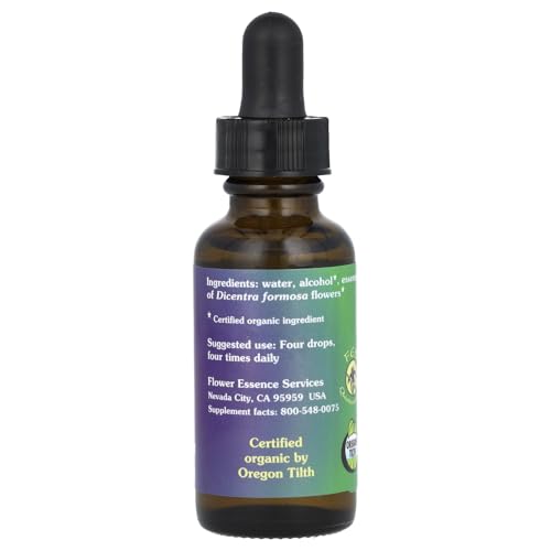 Image 2 of FLOWER ESSENCE SERVICES Dropper Herbal Supplements, Bleeding Heart, 1 Ounce