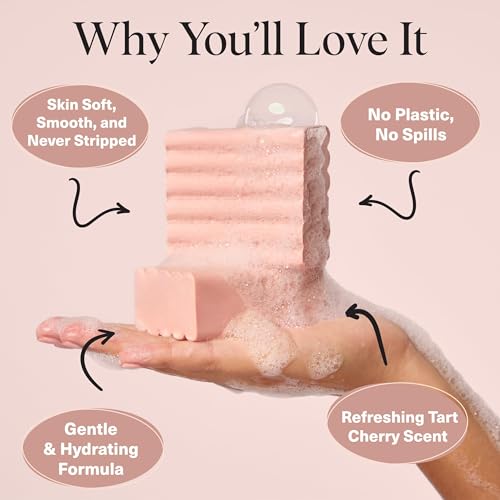 Image 5 of Kitsch Cleansing Tart Cherry Body Wash Bar Soap - 4oz