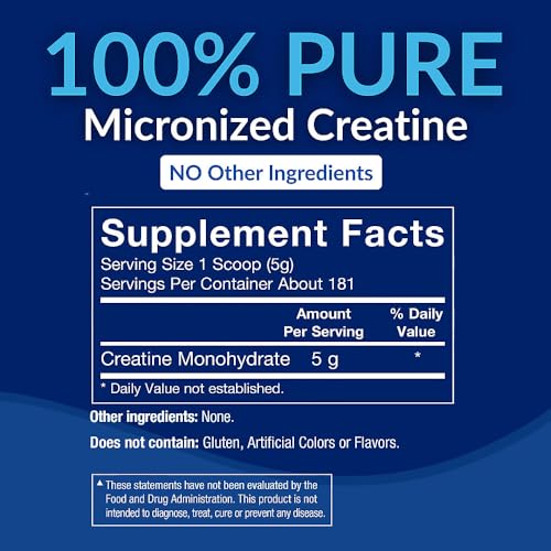Image 3 of BodyTech Creatine Monohydrate Powder, Unflavored, 31.9 Oz, 181 Servings