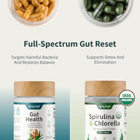 Thumbnail for Image 2 of Snap Supplements Gut Health Supplement & Organic Spirulina Chlorella Bundle