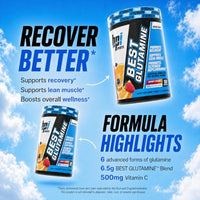 Thumbnail for Image 4 of BPI Sports Best Glutamine Supplement – Berry Citrus Flavor, 50 Servings