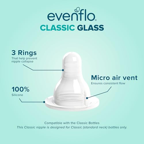 Image 5 of Evenflo Feeding Classic Glass Twist Bottles, 4 Ounce (Pack of 6)