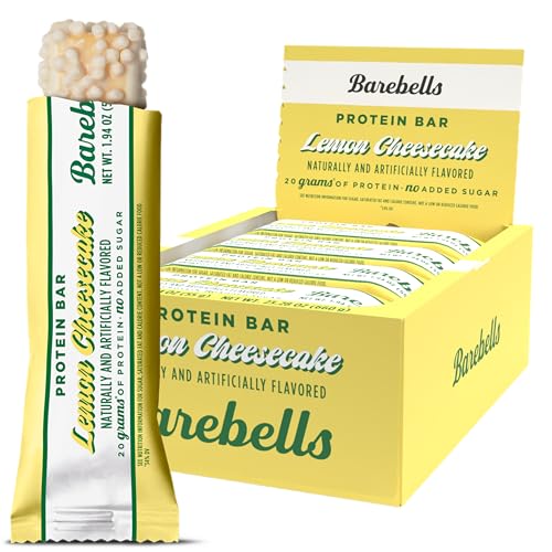 Image 1 of Default Title for the product BAREBELLS Protein Bars Lemon Cheesecake - Pack of 12, 20g High Protein Treats