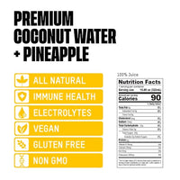 Thumbnail for Image 2 of ONCE UPON A COCONUT Premium Pineapple Coconut Water - 10.8 Fl Oz (Pack of 12)