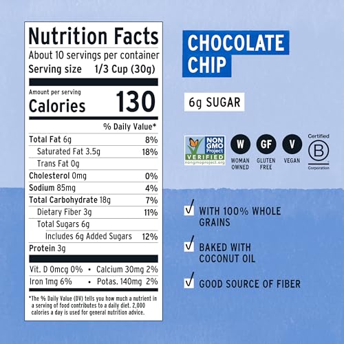 Image 2 of Purely Elizabeth Cookie Granola Chocolate Chip 11 Ounce