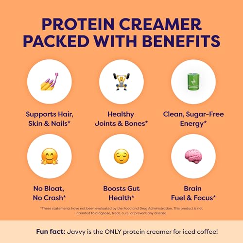 Image 4 of Javvy Protein Coffee Creamer, Salted Caramel, Non-Dairy