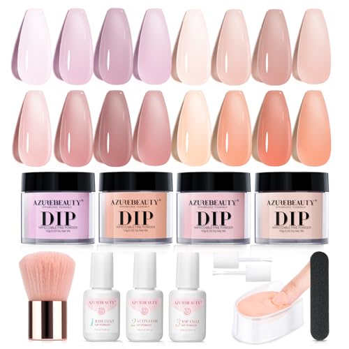 Image 15 of Clear Jelly Translucent for the product AZUREBEAUTY Dip Powder Nail Kit