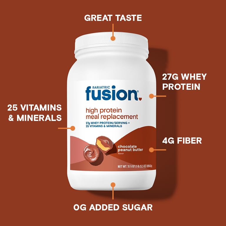 Image 3 of Bariatric Fusion High Protein, Chocolate Peanut Butter, 31.5 oz