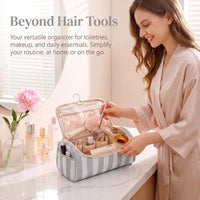 Thumbnail for Image 6 of RSRSLEII Striped Hair Tools Travel Bag with Compartments