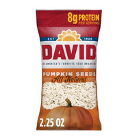 Thumbnail for Image 1 of Default Title for the product DAVID All Natural Pumpkin Seeds, 2.25 oz. (Pack of 12)