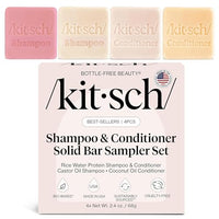Thumbnail for Image 1 of Default Title for the product Kitsch Shampoo and Conditioner Set - 4pc Sampler Bars for Hair Growth