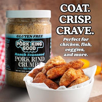Thumbnail for Image 6 of Pork King Good Pork Rind Breadcrumbs, Ranch, 2 Pack (Two 12 Oz Jars)