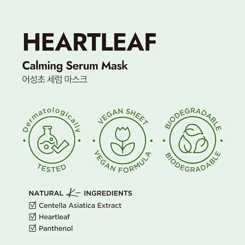 Image 4 of Epielle Heartleaf Calming Serum Sheet Masks (5pk)