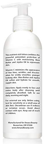 Image 4 of Vitamin C Face & Body Lotion 15% - with Shea Butter & Jojoba Oil - 8 oz