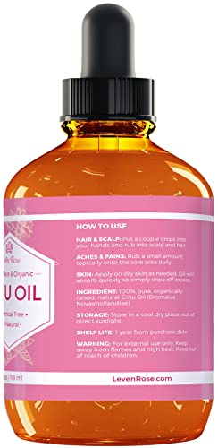 Image 2 of Leven Rose Emu Oil 4 oz Pack of 2