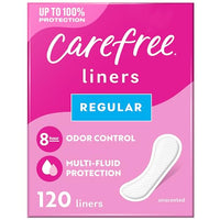 Thumbnail for Image 1 of Default Title for the product Carefree Panty Liners for Women, Regular, Unscented, 120 ct