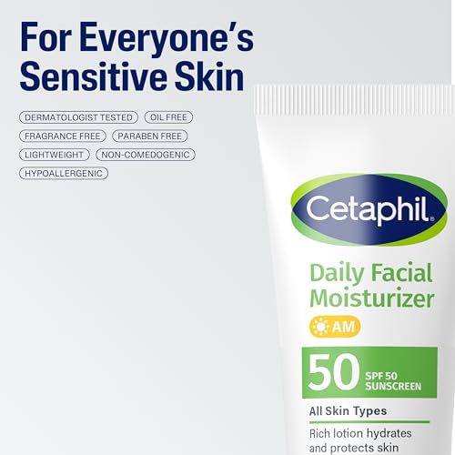 Image 6 of Cetaphil Daily Facial Moisturizer SPF 50 Fragrance-Free 1.7oz 2ct