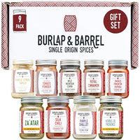 Thumbnail for Image 1 of Default Title for the product Burlap & Barrel 9-Pack Spice Gift Set – 9 Full-Size Jars of Favorite Spices