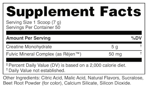Image 2 of Bucked Up Fruit Punch Creatine Monohydrate Powder 250 Grams