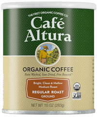 Thumbnail for Image 1 of Default Title for the product Cafe Altura Ground Organic Coffee, Regular Roast, 10 oz Can