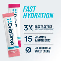 Thumbnail for Image 2 of DripDrop Hydration Zero Sugar Plus & Bold Electrolyte Packets Bundle, 32 Ct